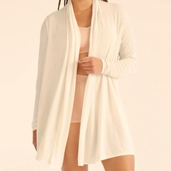 knix Sweaters - KNIX Rib Knit Modal Open Front Robe XXL